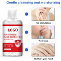 Private Label Wash Free Feuchtigkeitsspendendes Händedesinfektionsmittel 200ml Alkohol Antibakterielles Gel